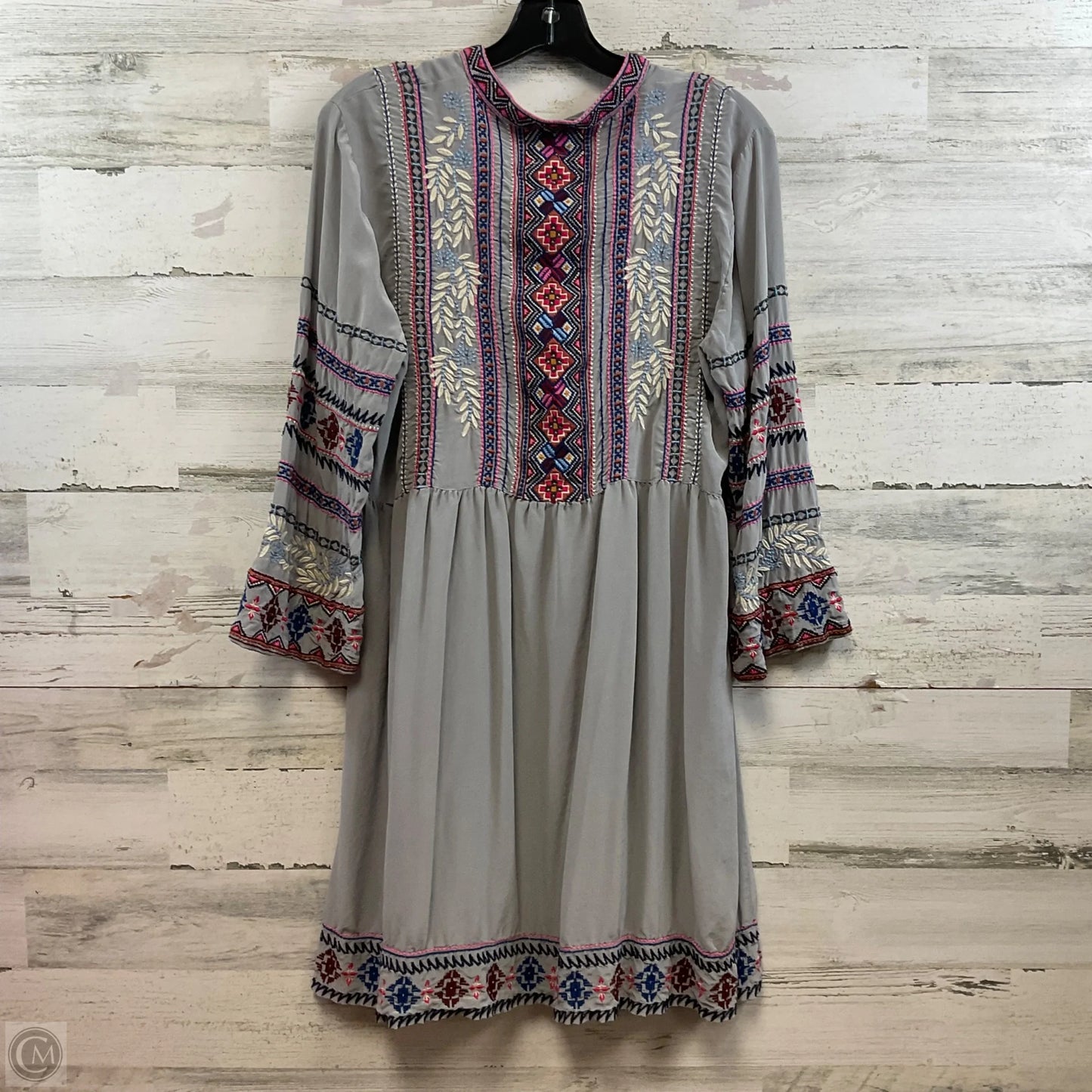 Dress Casual Short By Johnny Was In Grey, Size: S