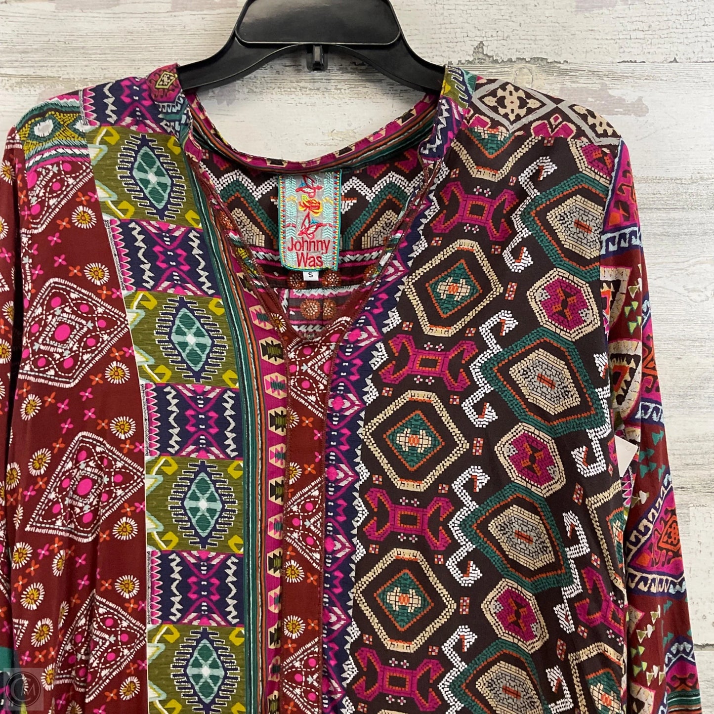 Top Long Sleeve By Johnny Was In Maroon, Size: S