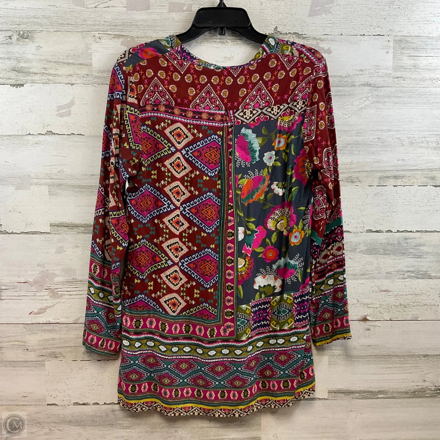 Top Long Sleeve By Johnny Was In Maroon, Size: S