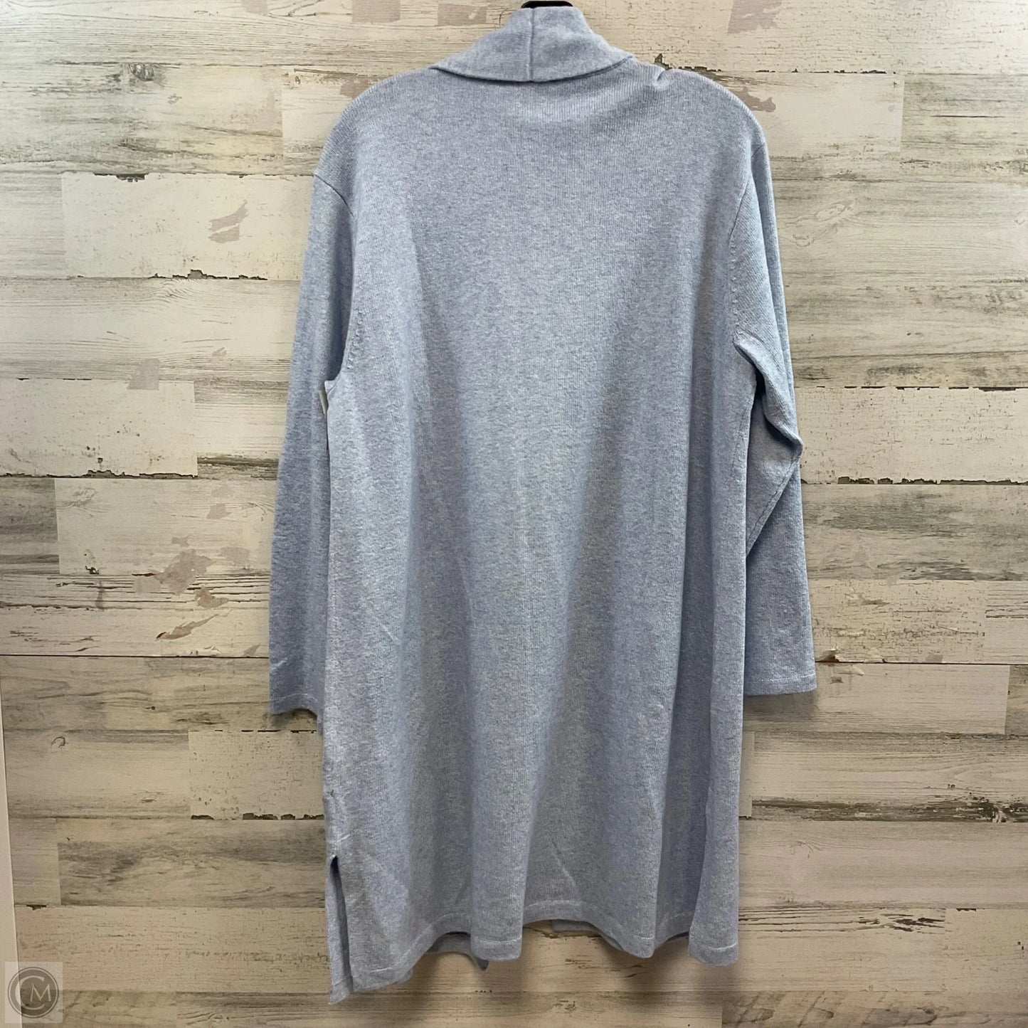 Sweater Cardigan By Talbots In Blue, Size: 1x