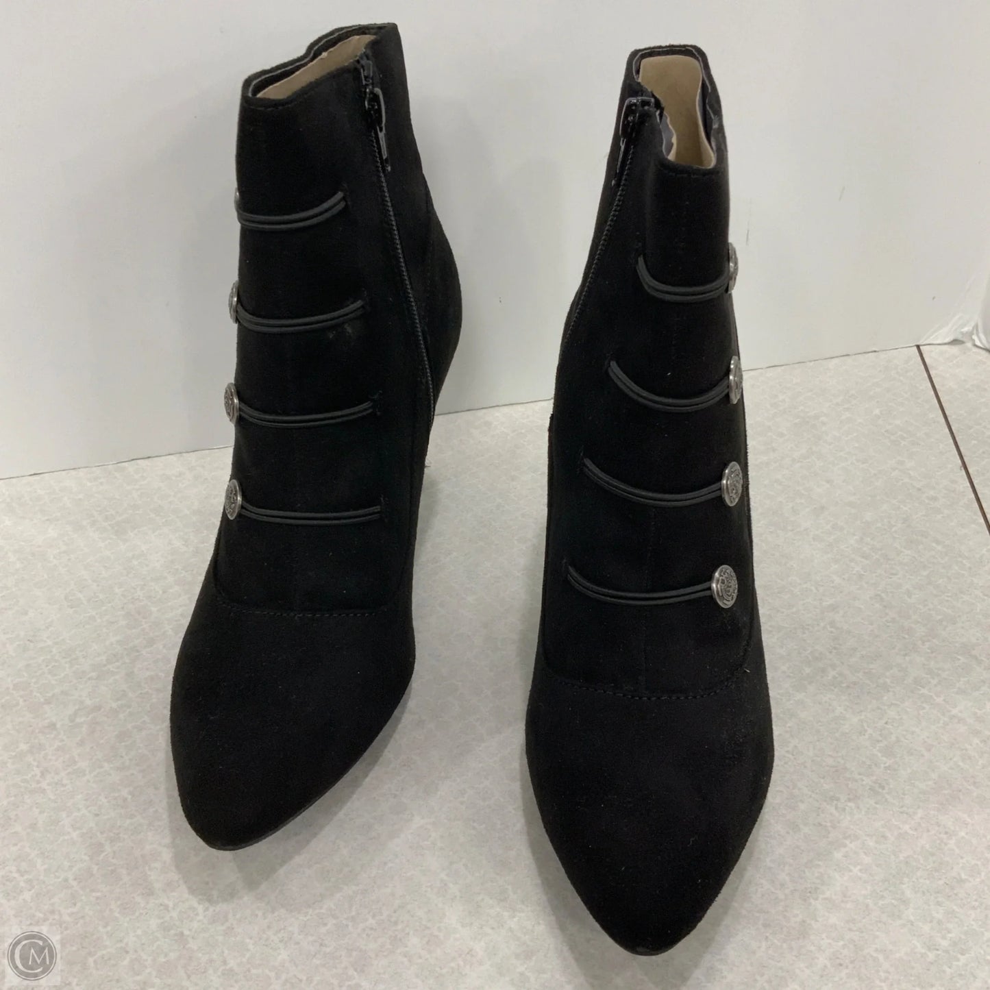 Boots Ankle Heels By Rialto In Black, Size: 10