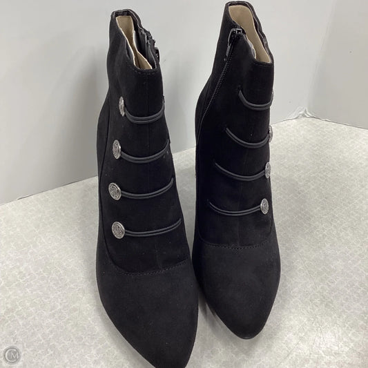 Boots Ankle Heels By Rialto In Black, Size: 10
