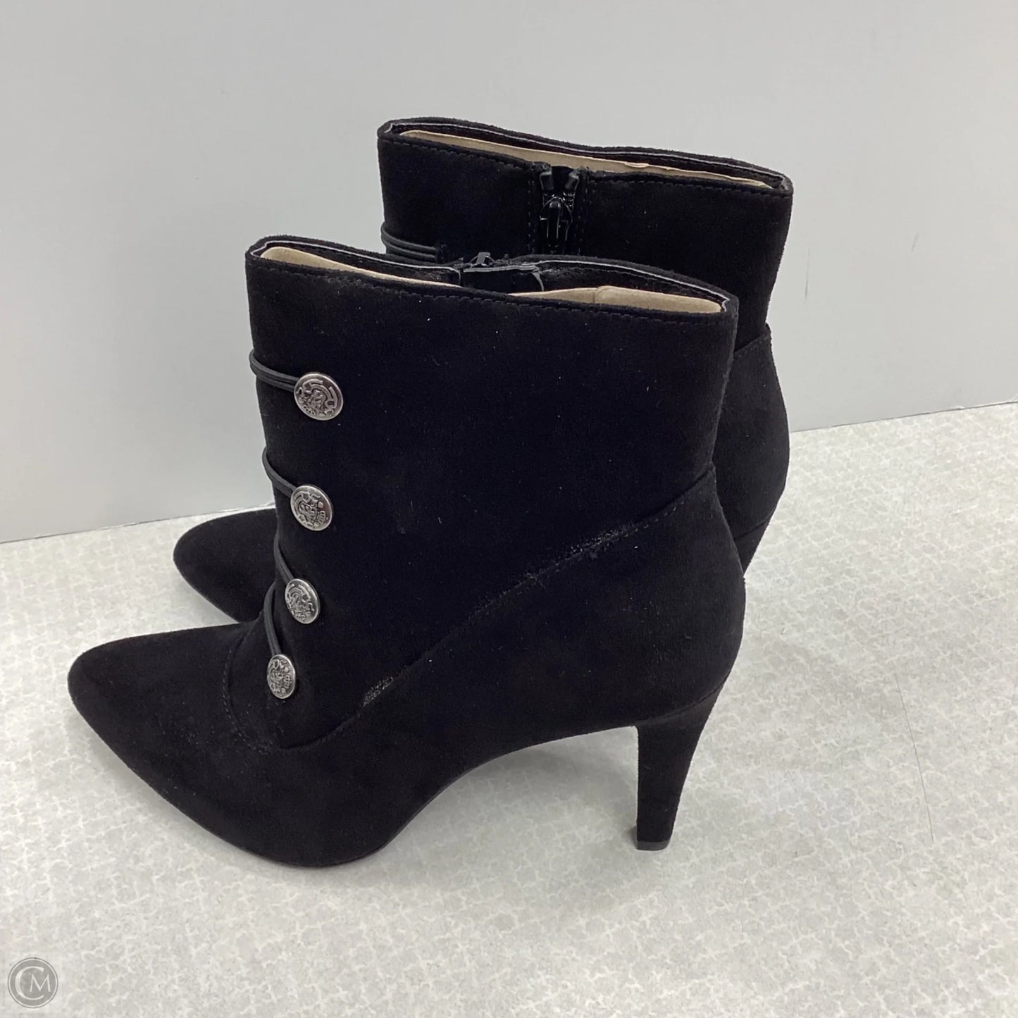 Boots Ankle Heels By Rialto In Black, Size: 10