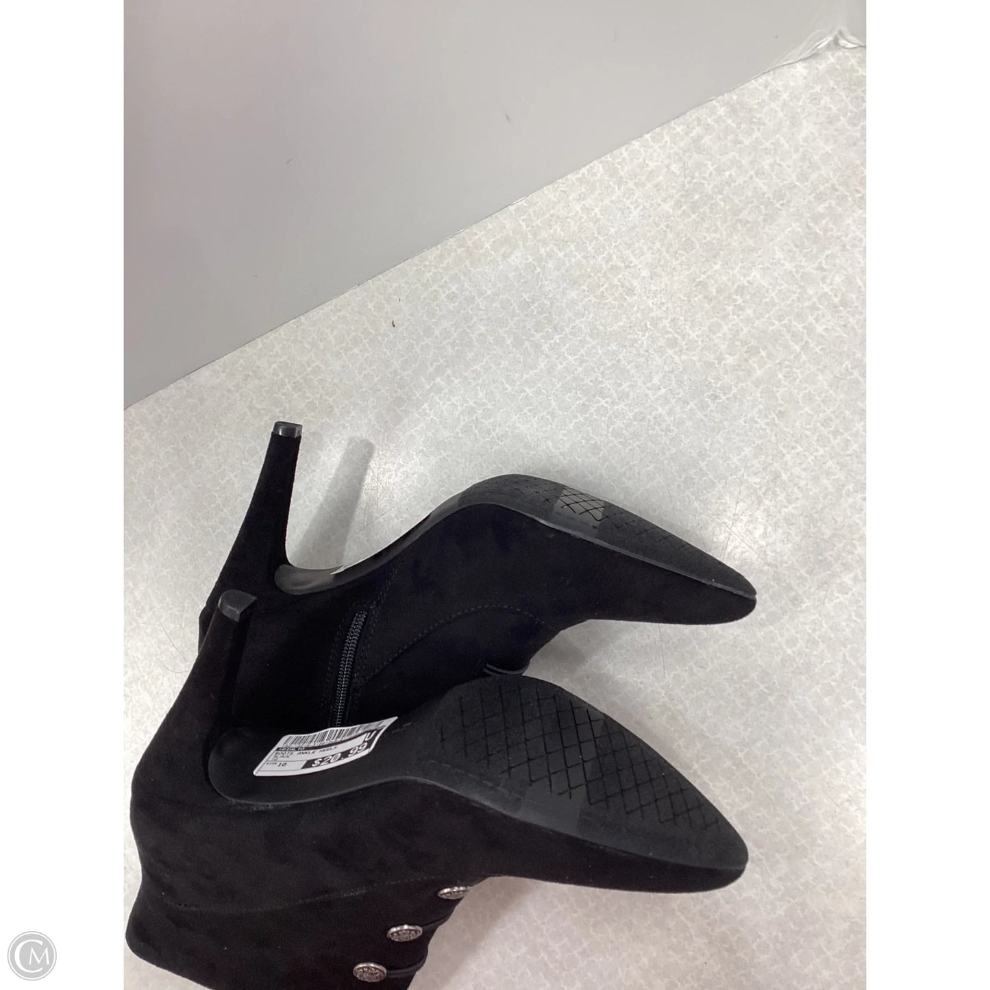 Boots Ankle Heels By Rialto In Black, Size: 10