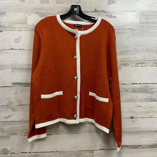 Sweater Cardigan By Prettygarden In Brown, Size: L