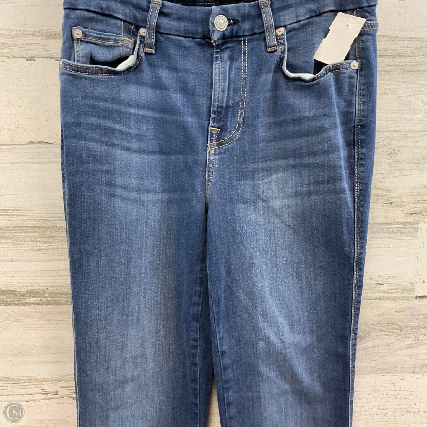 Jeans Straight By 7 For All Mankind In Blue Denim, Size: 6