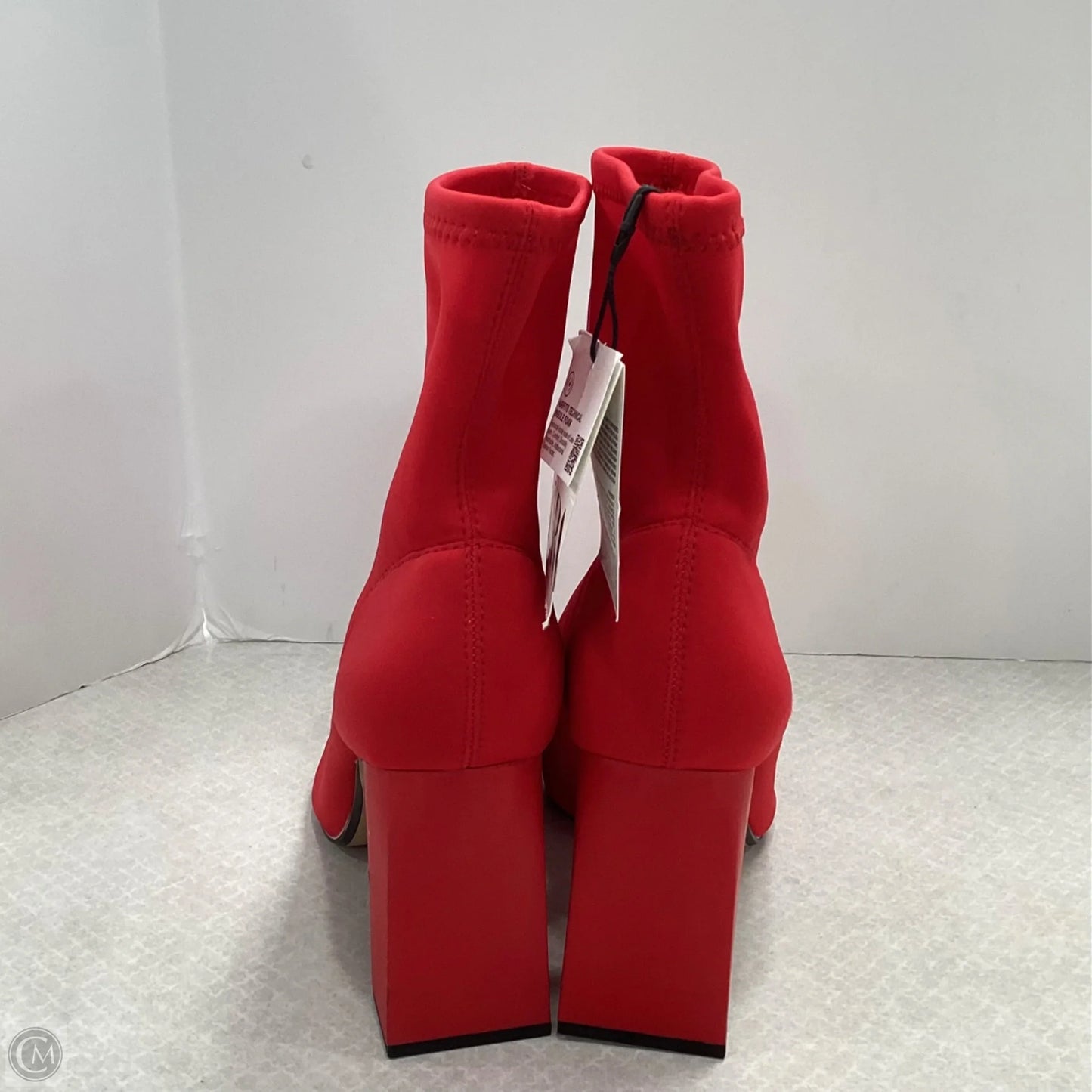 Boots Ankle Heels By Zara In Red, Size: 9