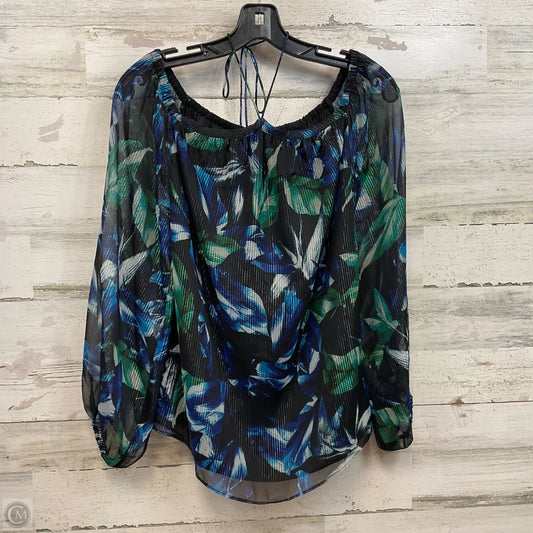 Blouse Long Sleeve By White House Black Market In Black, Size: Xs