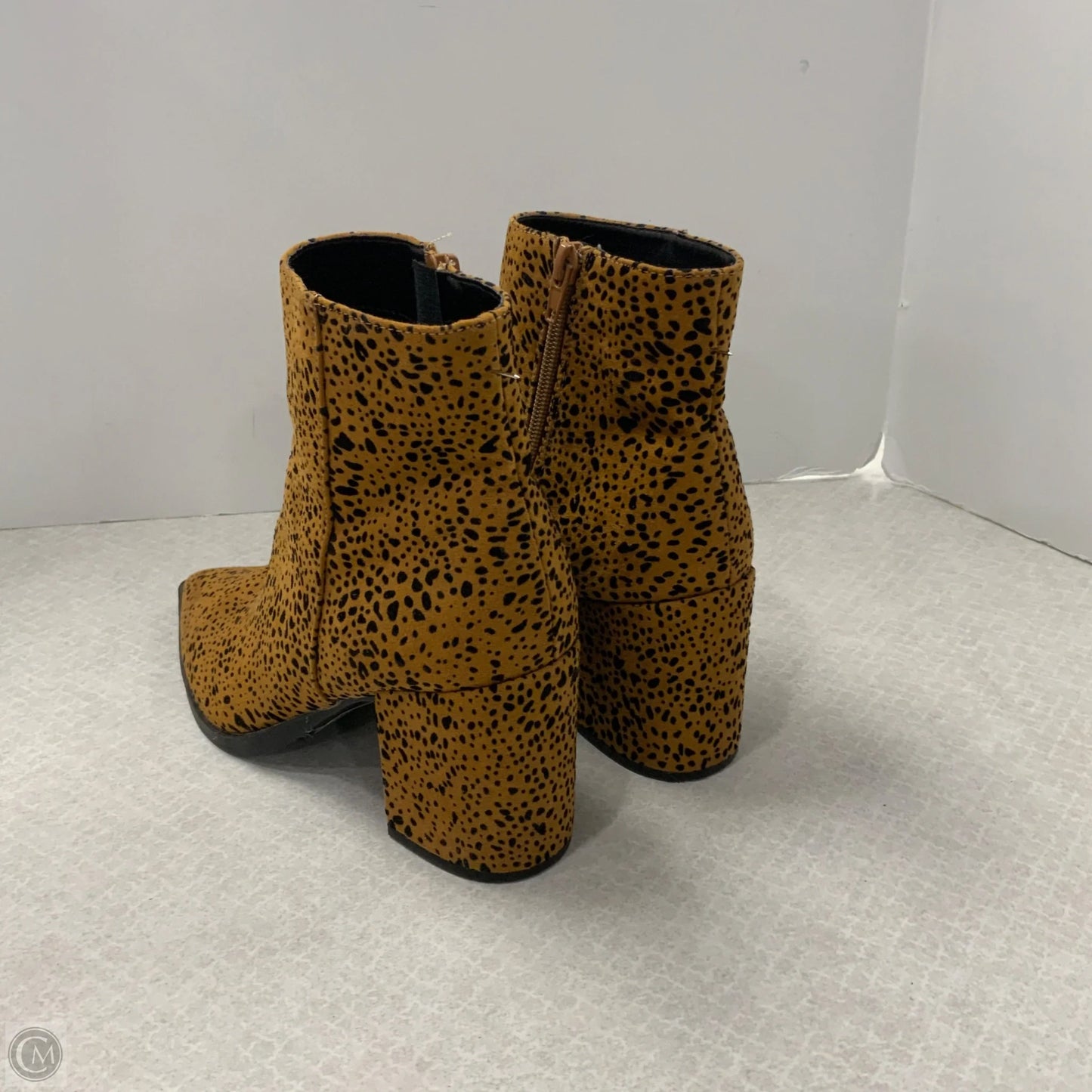 Boots Ankle Heels By Altard State In Animal Print, Size: 9