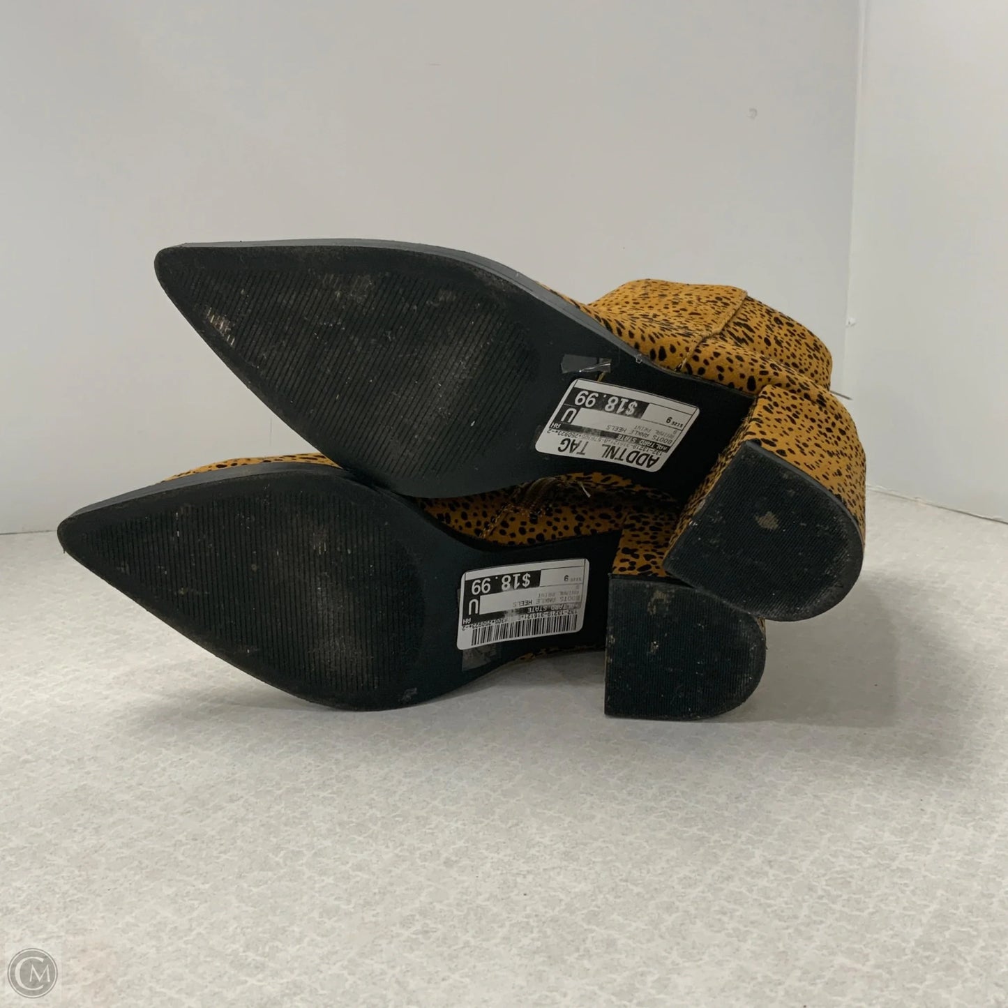 Boots Ankle Heels By Altard State In Animal Print, Size: 9