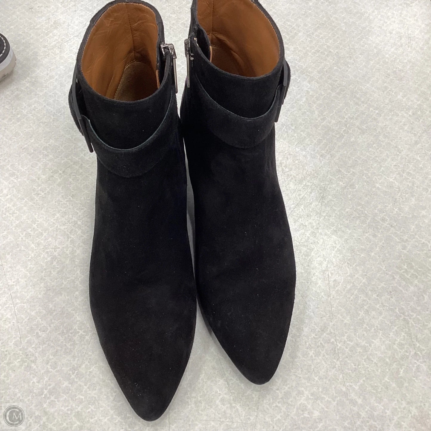 Boots Ankle Heels By Aquatalia In Black, Size: 8.5