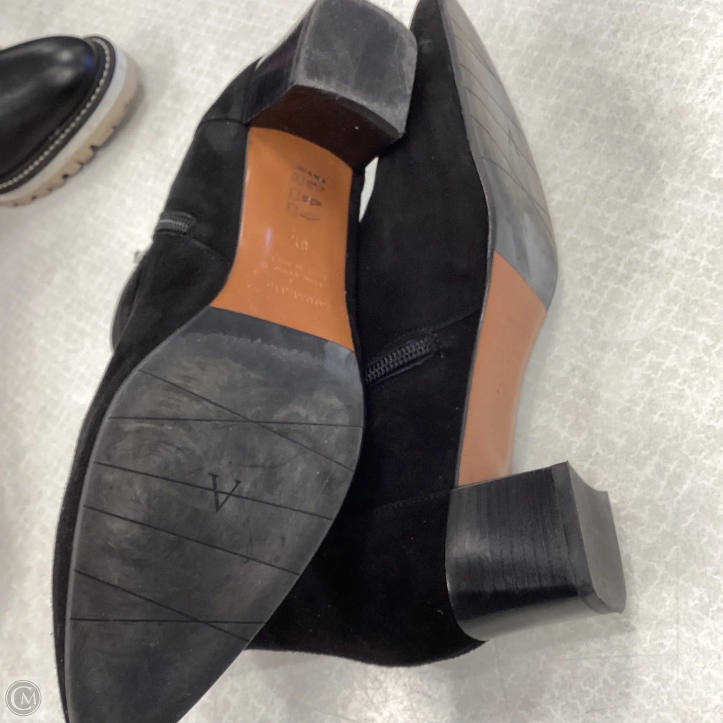 Boots Ankle Heels By Aquatalia In Black, Size: 8.5