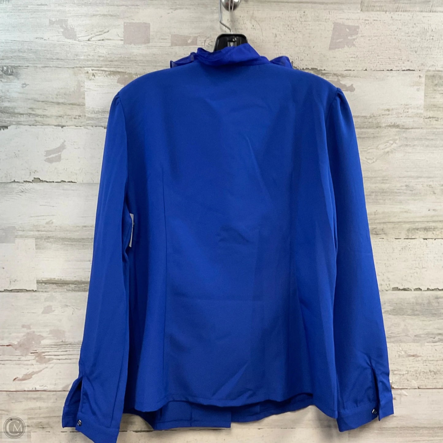 Top Long Sleeve By Gracia In Blue, Size: Xl