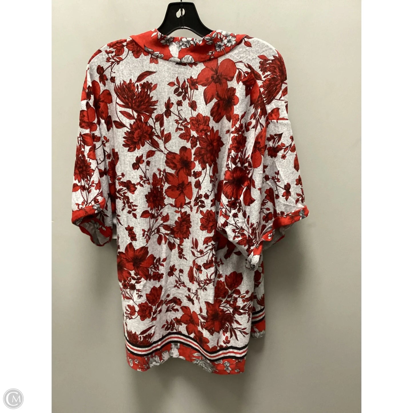 Cardigan By Bobeau In Red, Size: L