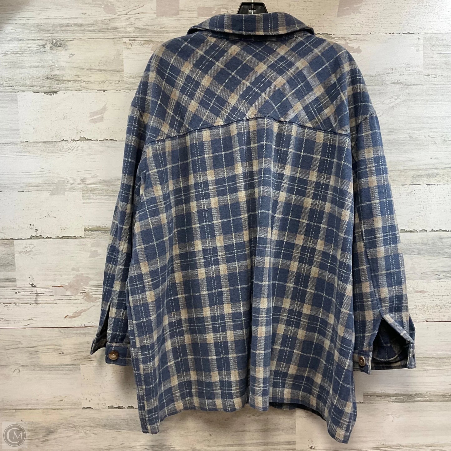 Top Long Sleeve By KNAPP STUDIO In Blue, Size: 3x