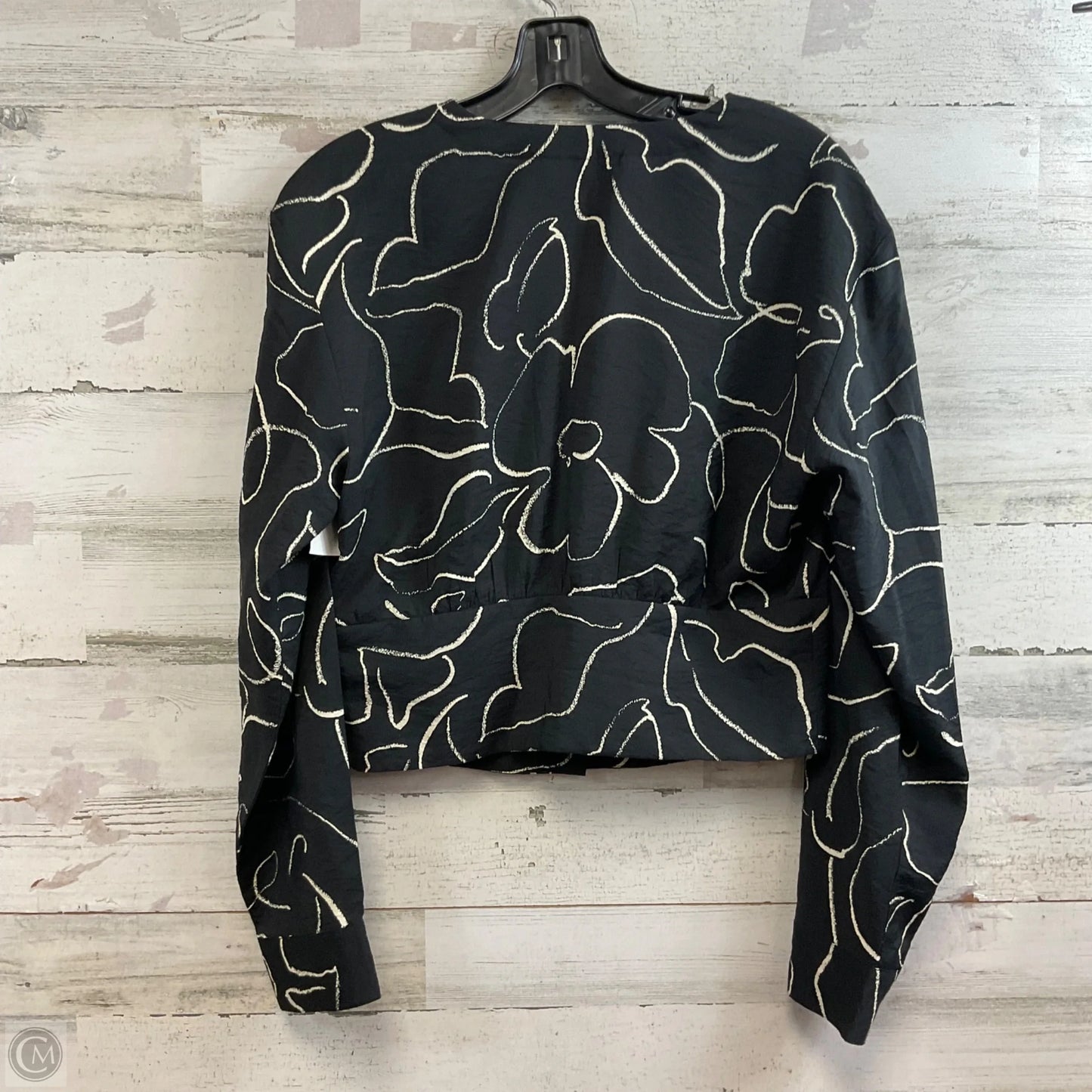 Blouse Long Sleeve By Madewell In Black, Size: M