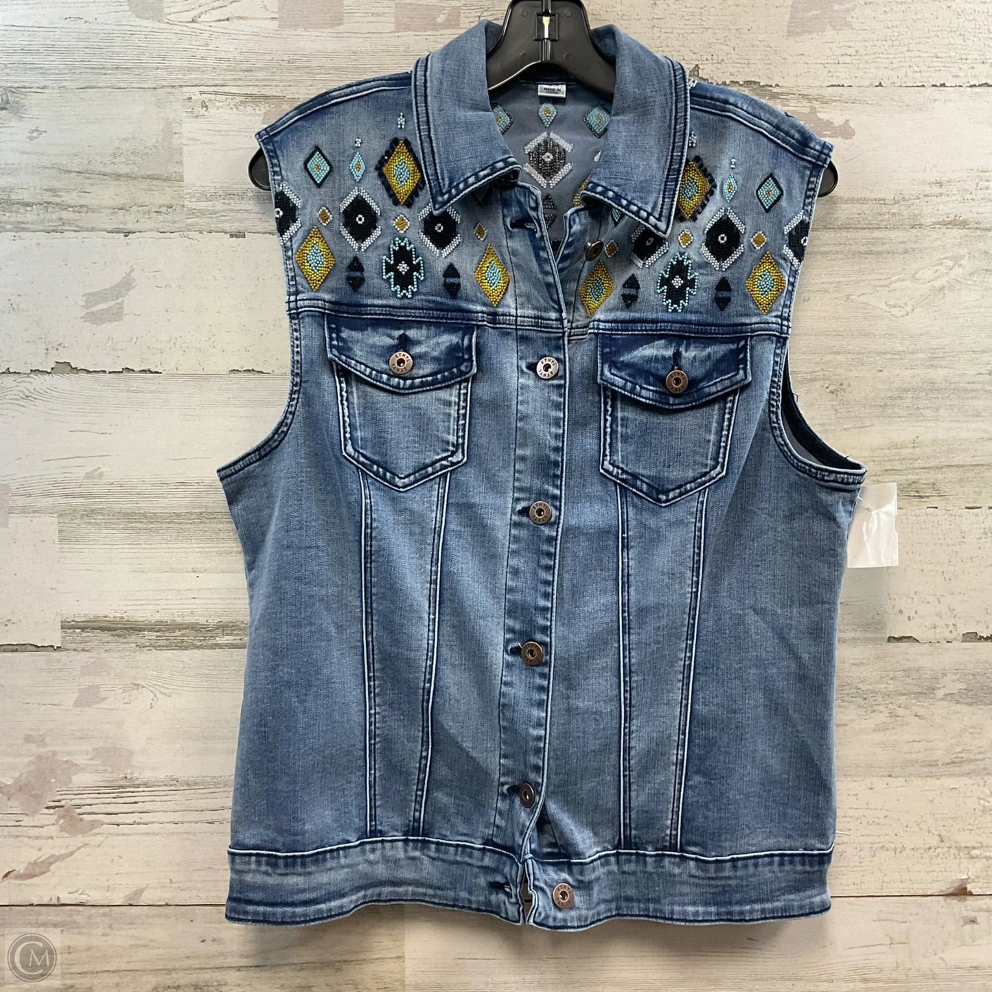 Vest Other By Ethyl In Blue Denim, Size: M