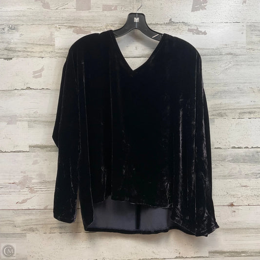 Top Long Sleeve By Eileen Fisher In Black, Size: M