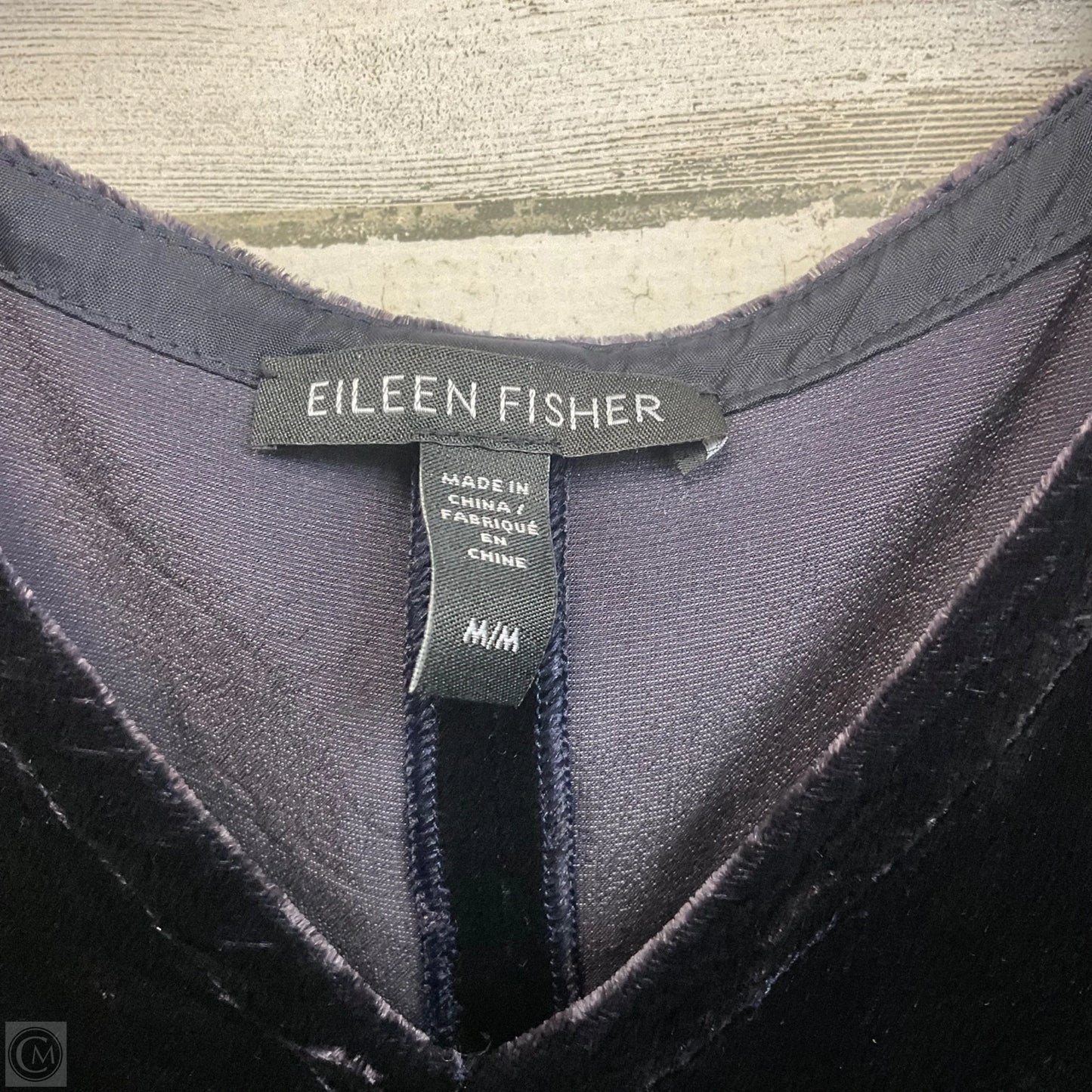 Top Long Sleeve By Eileen Fisher In Black, Size: M