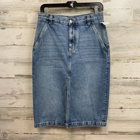 Skirt Mini & Short By Pilcro In Blue Denim, Size: 6