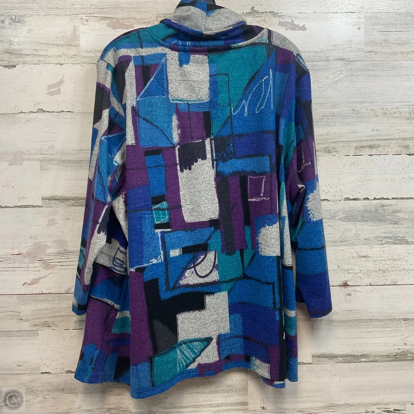 Top Long Sleeve By Multiples In Blue, Size: 2x