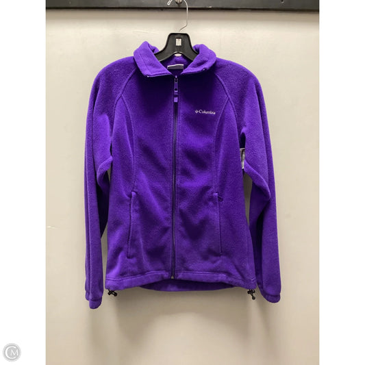 Jacket Fleece By Columbia In Purple, Size: S