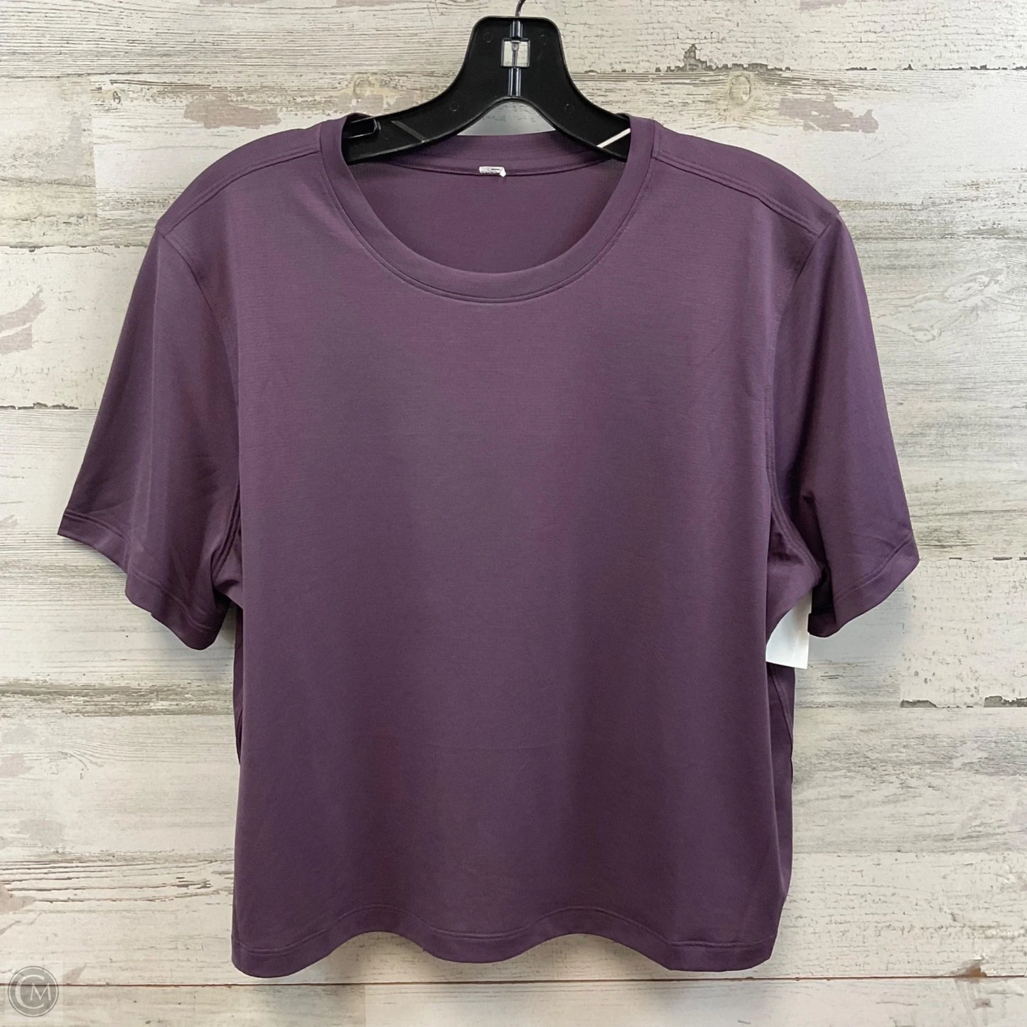 Athletic Top Short Sleeve By Lululemon In Purple, Size: S