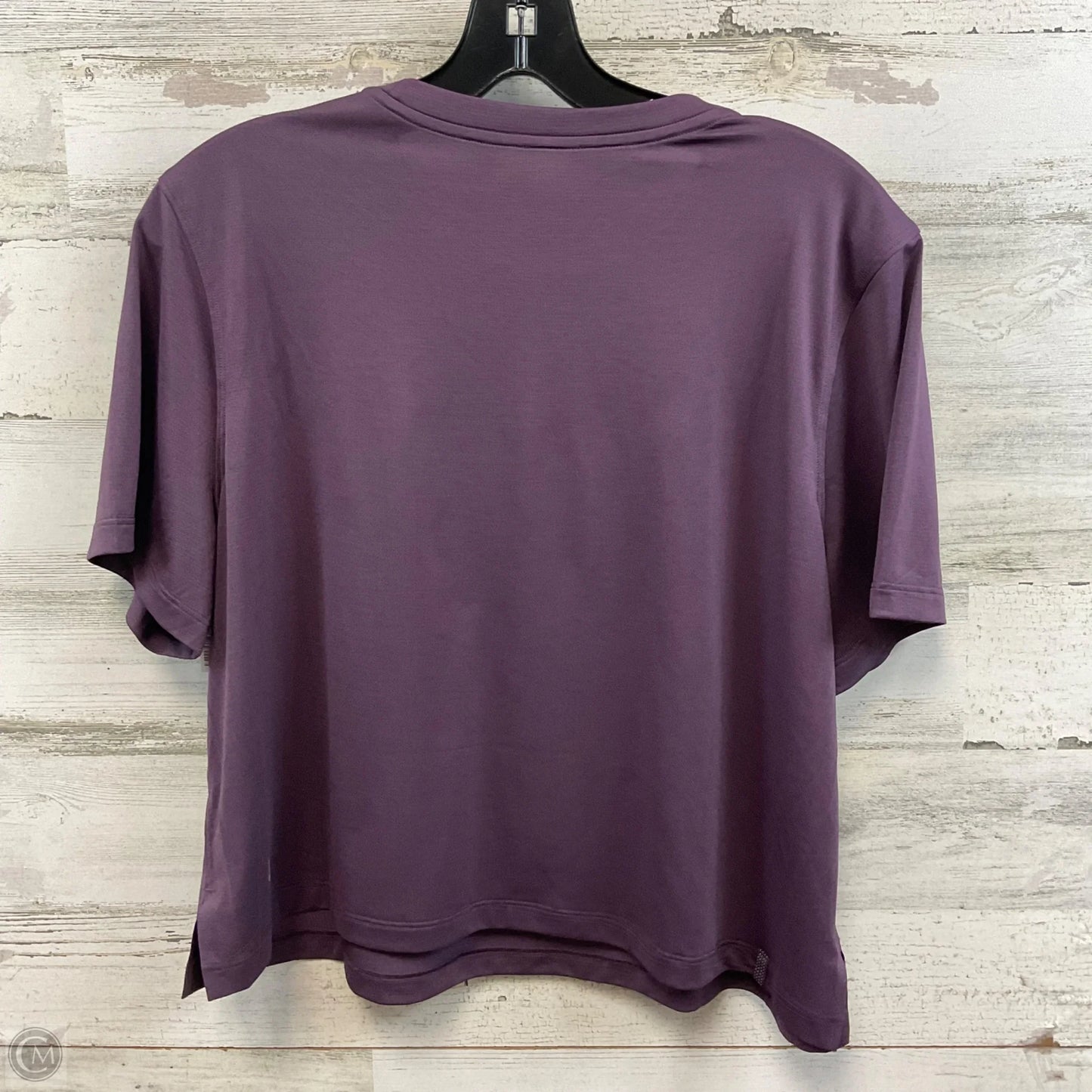 Athletic Top Short Sleeve By Lululemon In Purple, Size: S