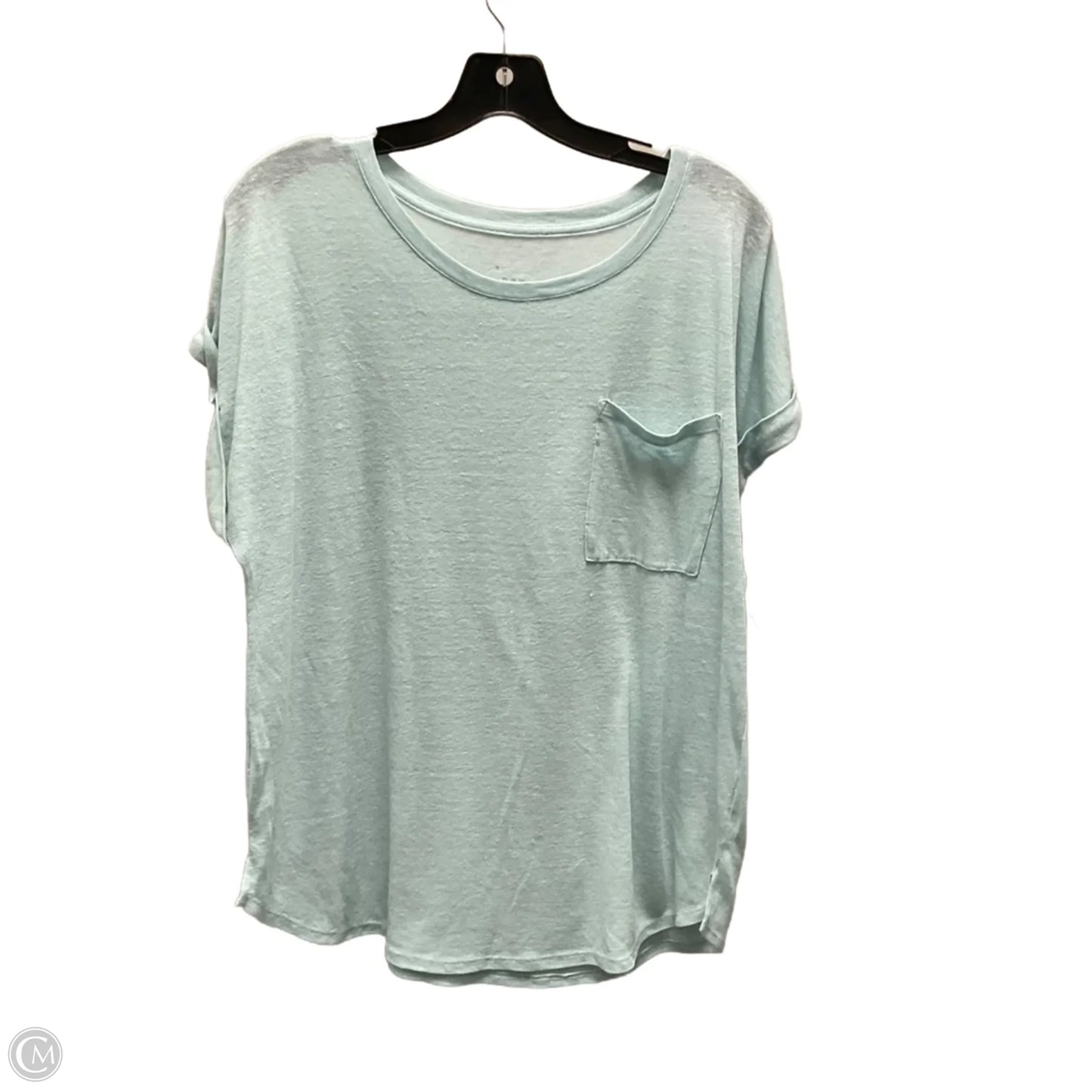 Top Short Sleeve Basic By A New Day In Green, Size: L