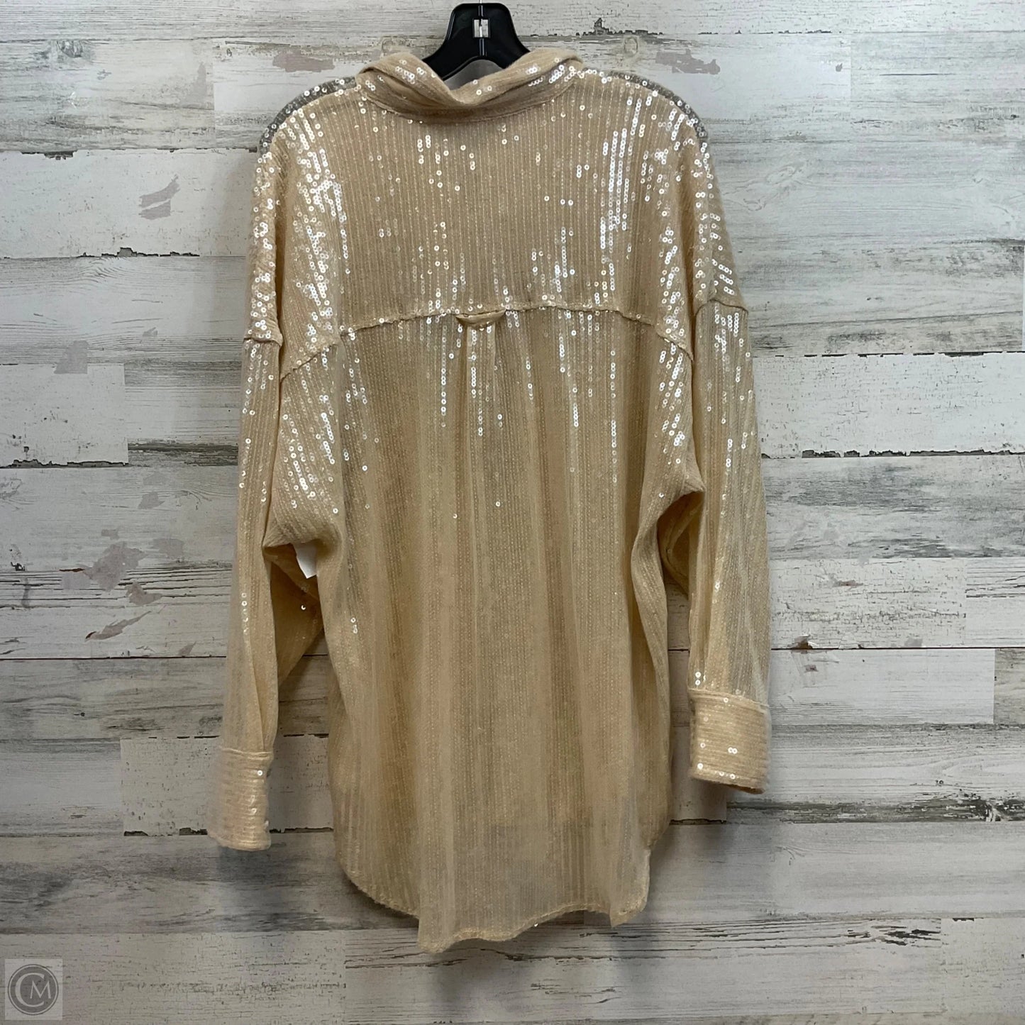 Top Long Sleeve By Pilcro In Brown, Size: M