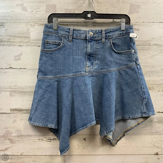 Skirt Mini & Short By Free People In Blue Denim, Size: 8