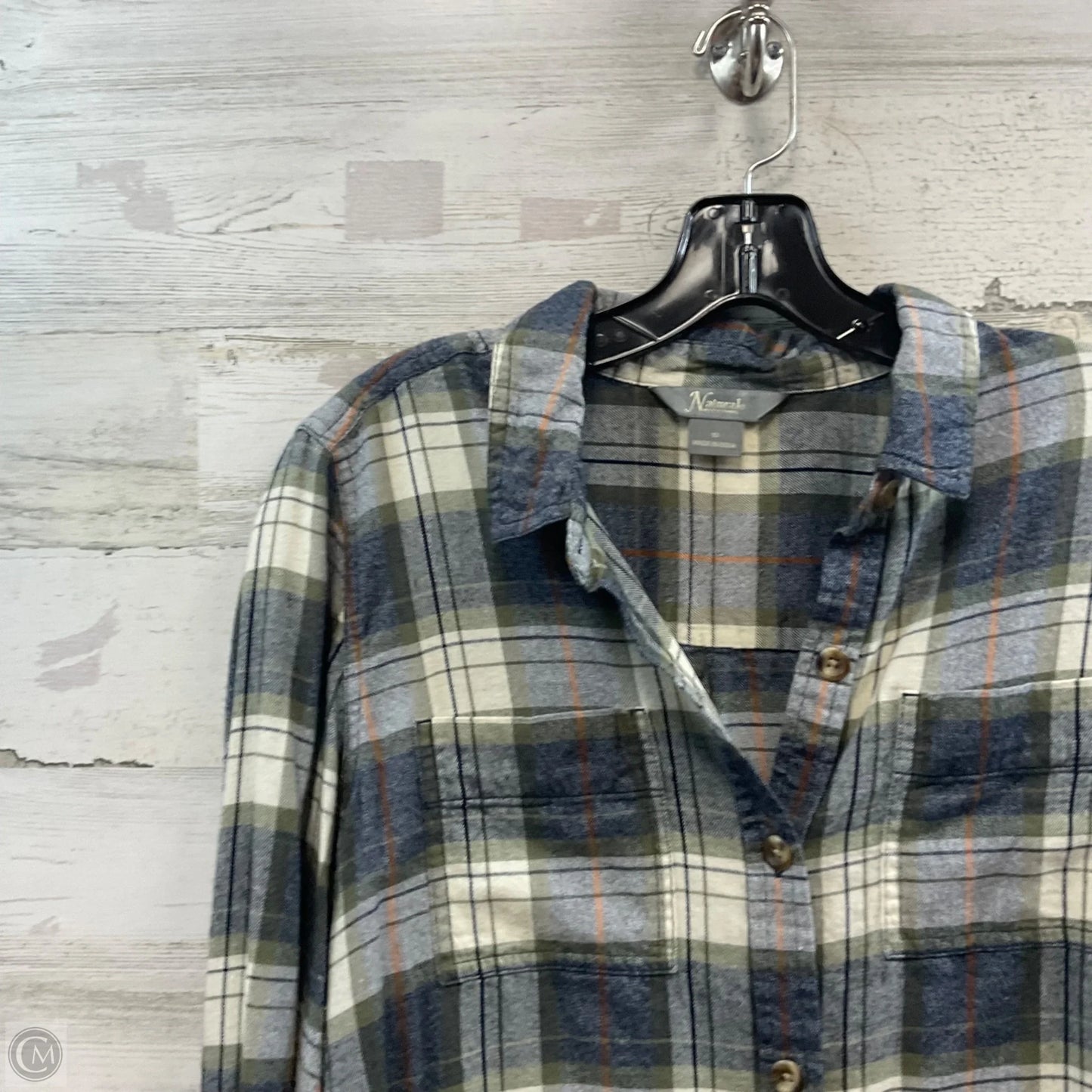 Dress Casual Short By Natural Reflections In Grey, Size: M