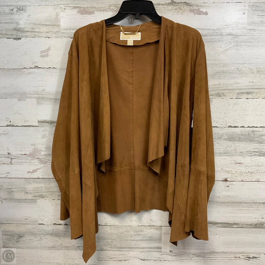 Jacket Leather By Michael By Michael Kors In Brown, Size: 3x