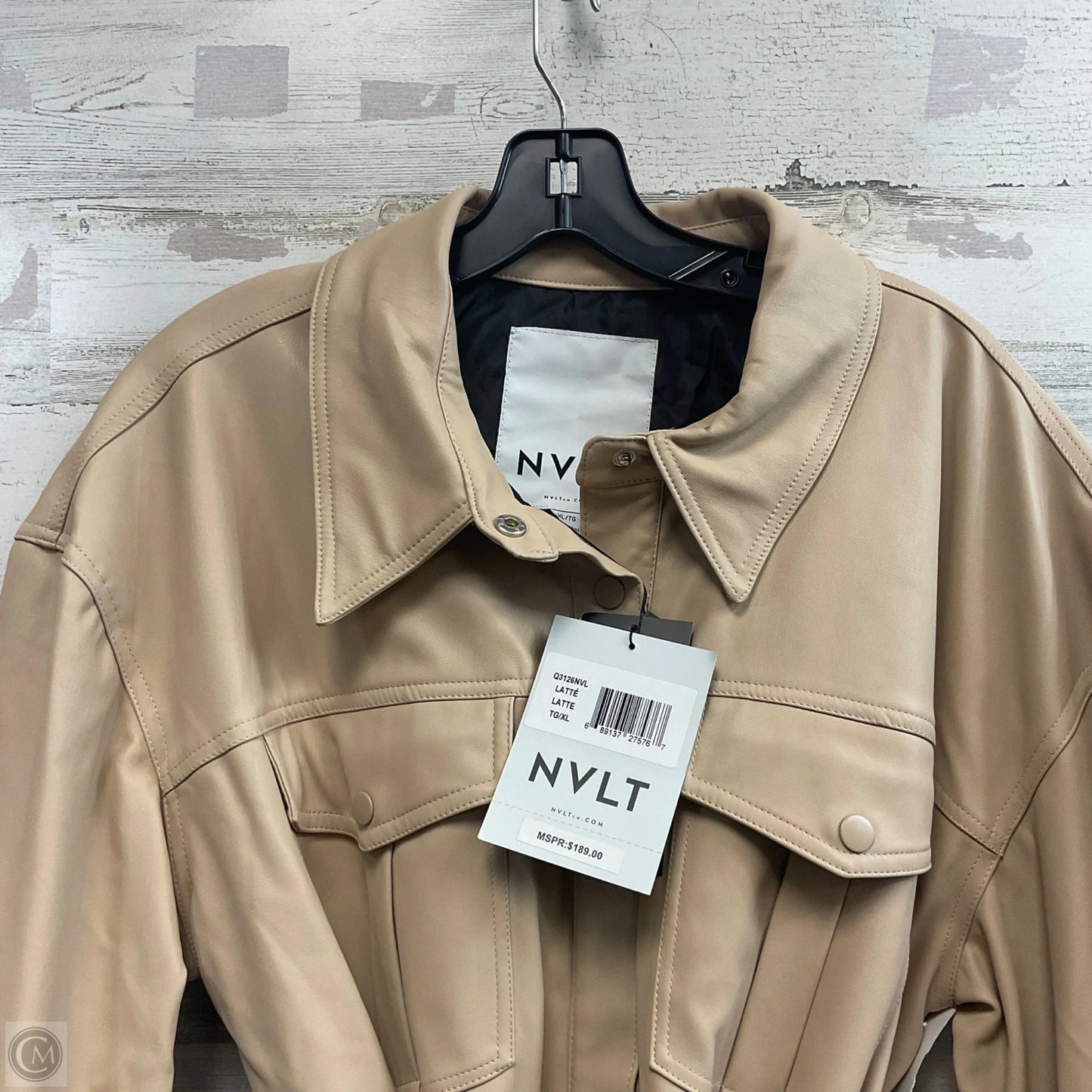 Jacket Leather By Anthropologie In Brown, Size: Xl