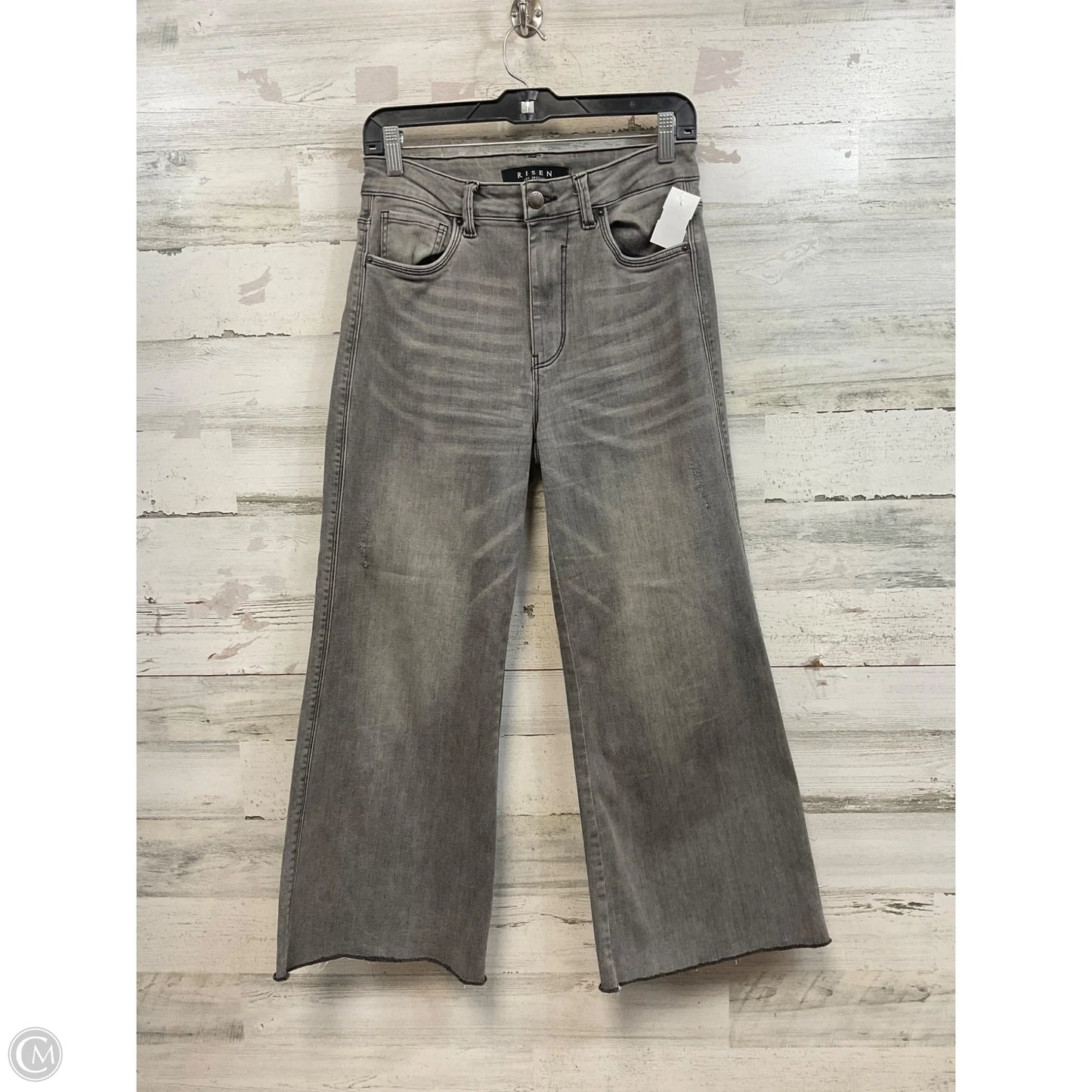 Jeans Wide Leg By Risen In Grey Denim, Size: 6