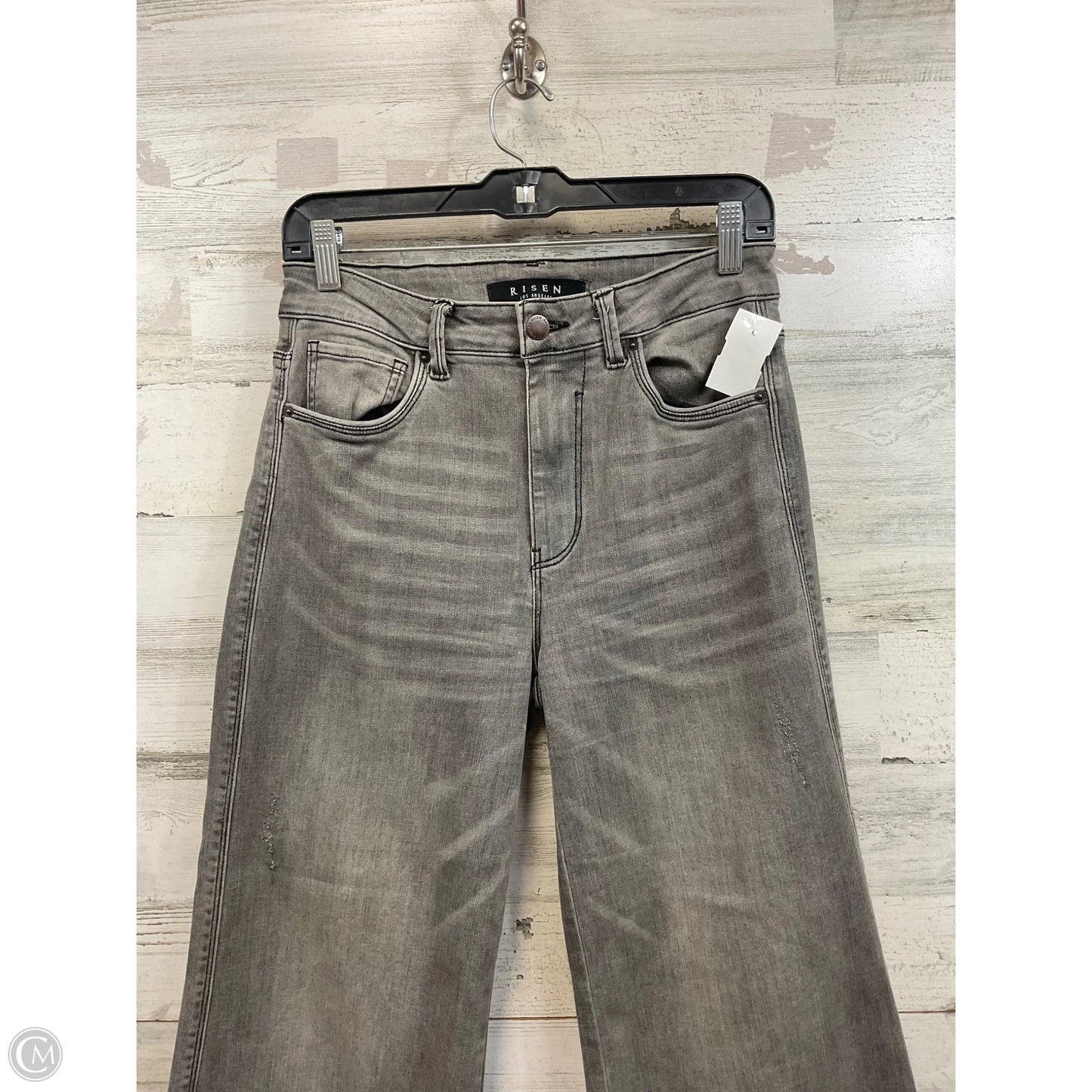 Jeans Wide Leg By Risen In Grey Denim, Size: 6