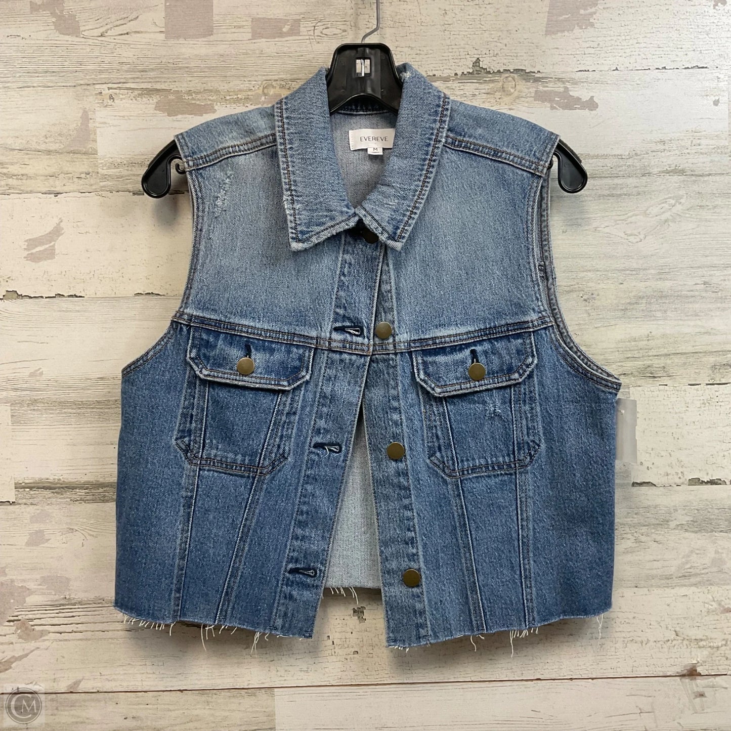 Vest Other By Evereve In Blue Denim, Size: M