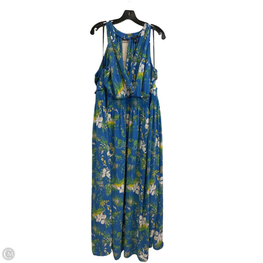 Dress Casual Maxi By Halogen In Blue, Size: 3x