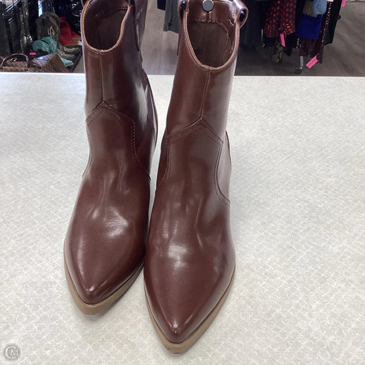 Boots Ankle Heels By Dv In Black, Size: 7.5