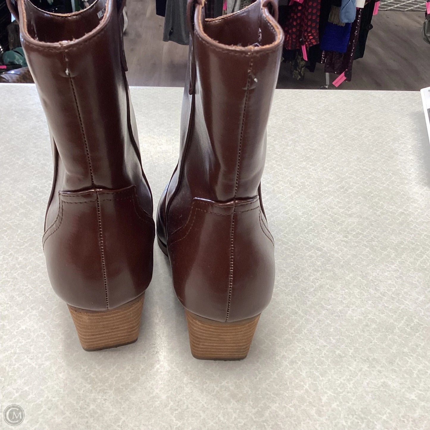 Boots Ankle Heels By Dv In Black, Size: 7.5