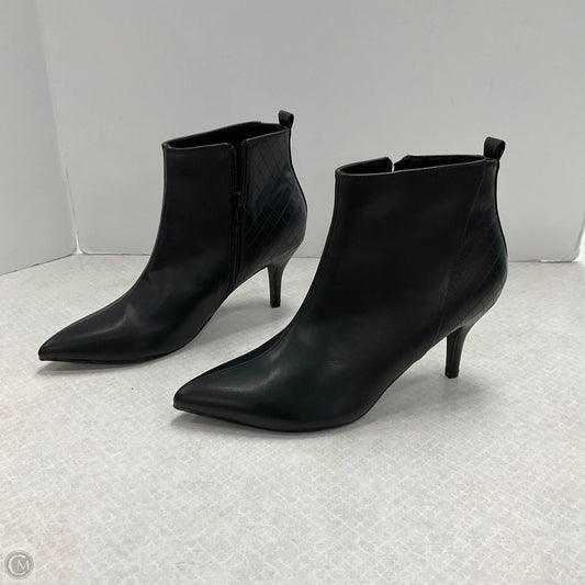 Boots Ankle Heels By Allegra K In Black, Size: 10
