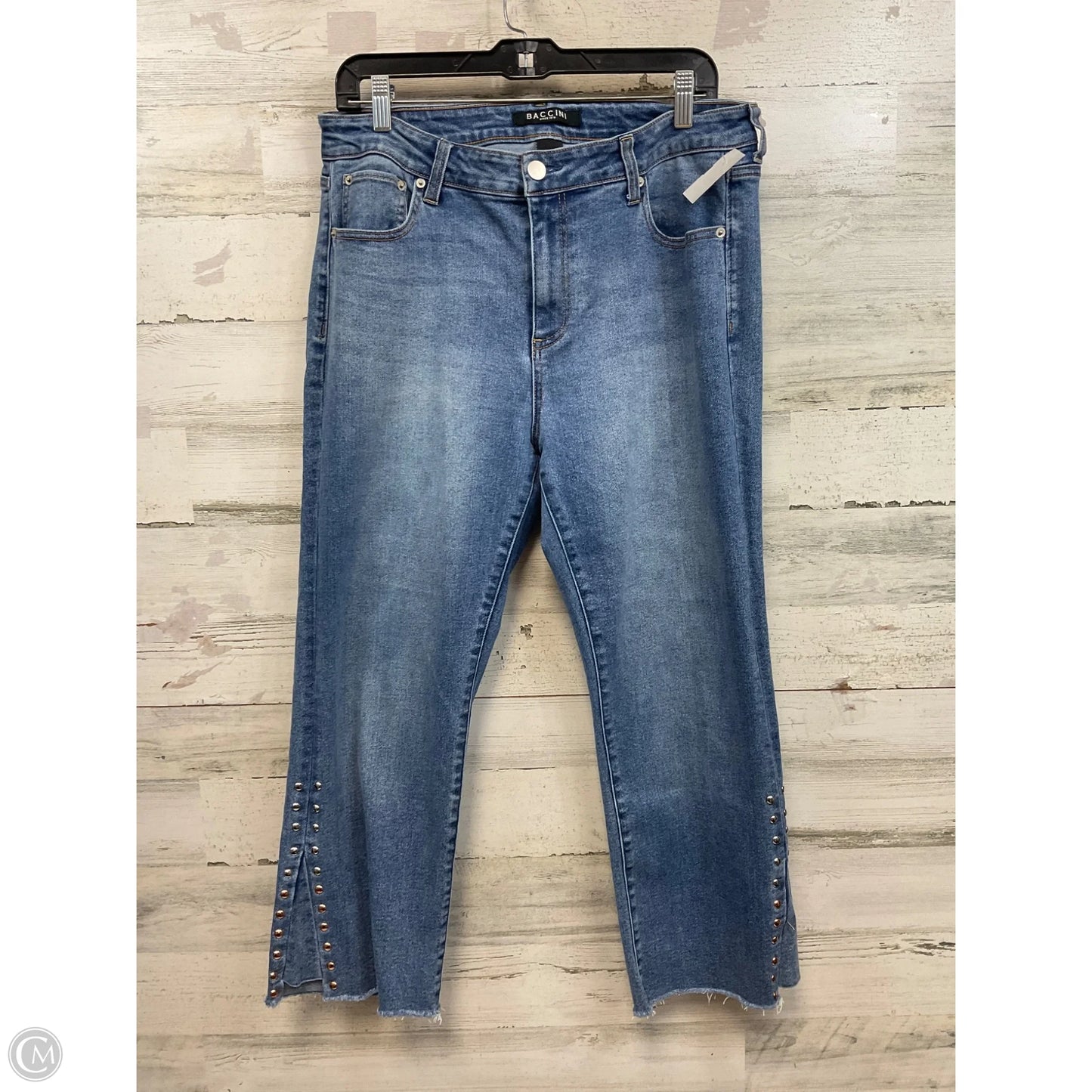 Jeans Wide Leg By Baccini In Blue Denim, Size: 12