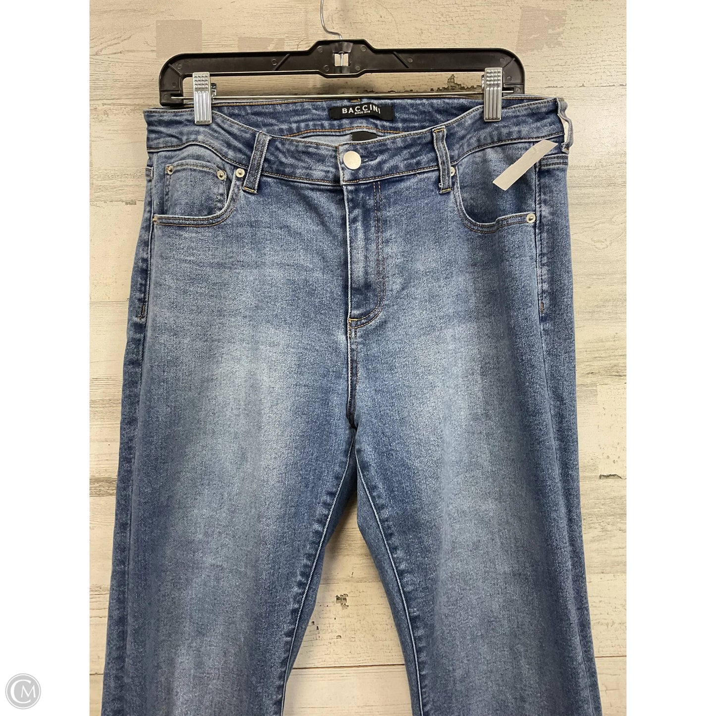 Jeans Wide Leg By Baccini In Blue Denim, Size: 12