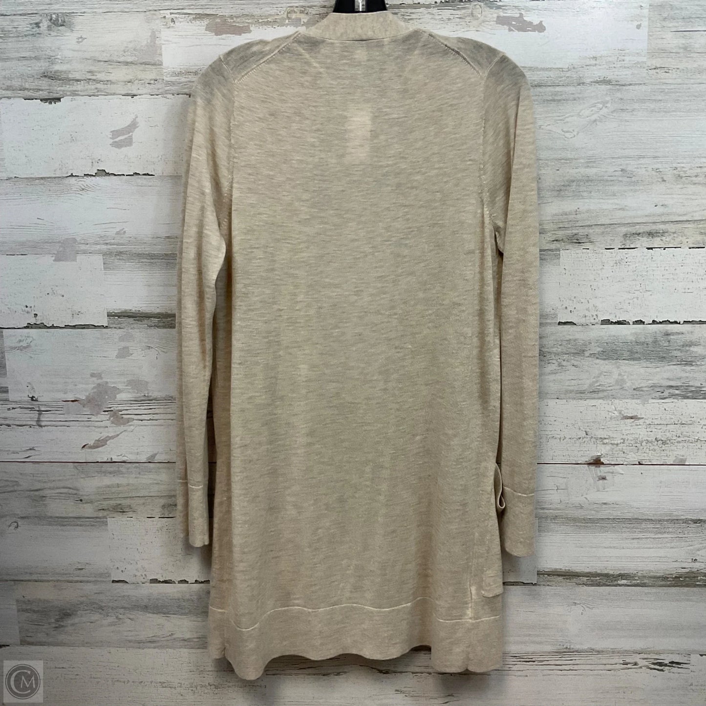 Sweater Cardigan By Loft In Beige, Size: M