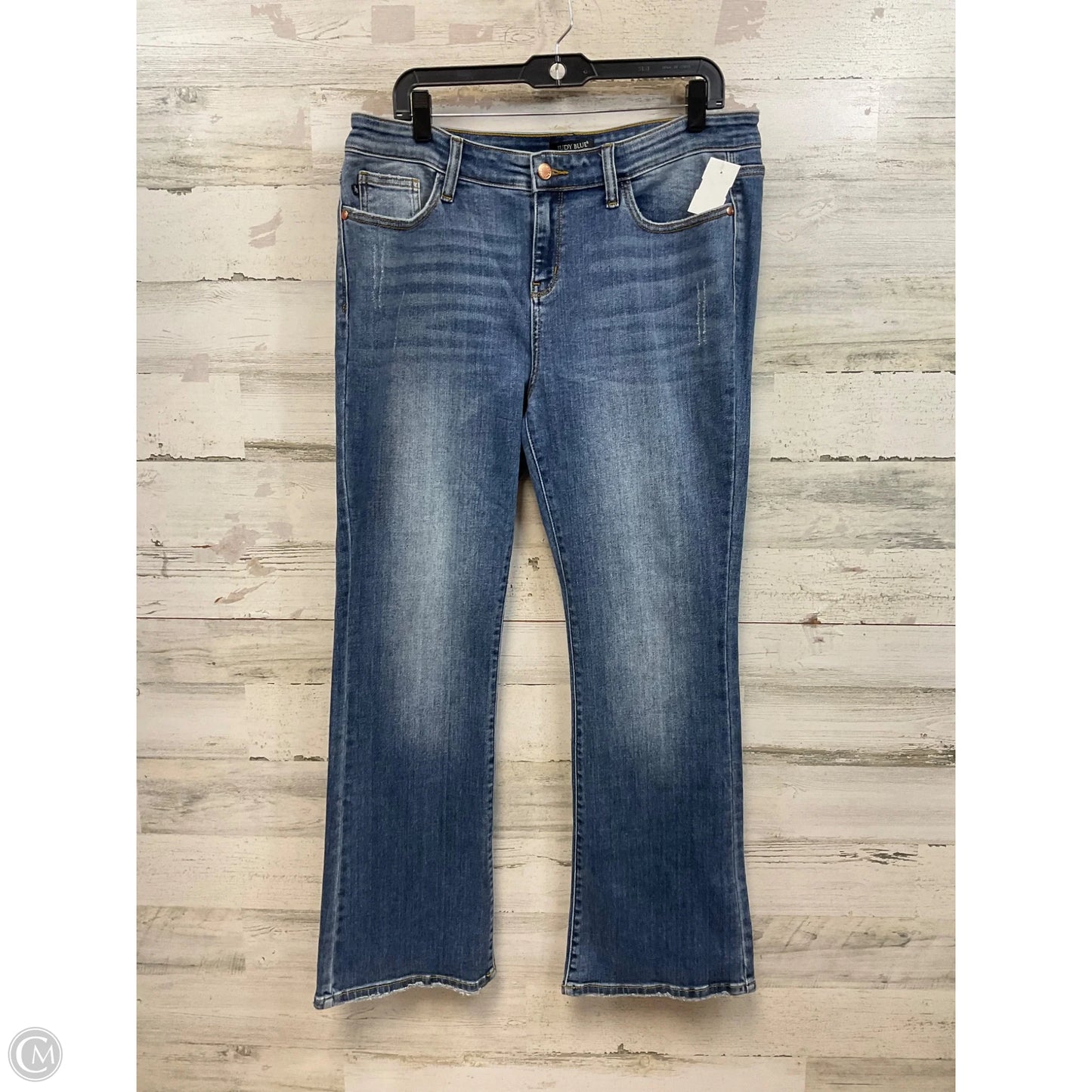 Jeans Boot Cut By Judy Blue In Blue Denim, Size: 14
