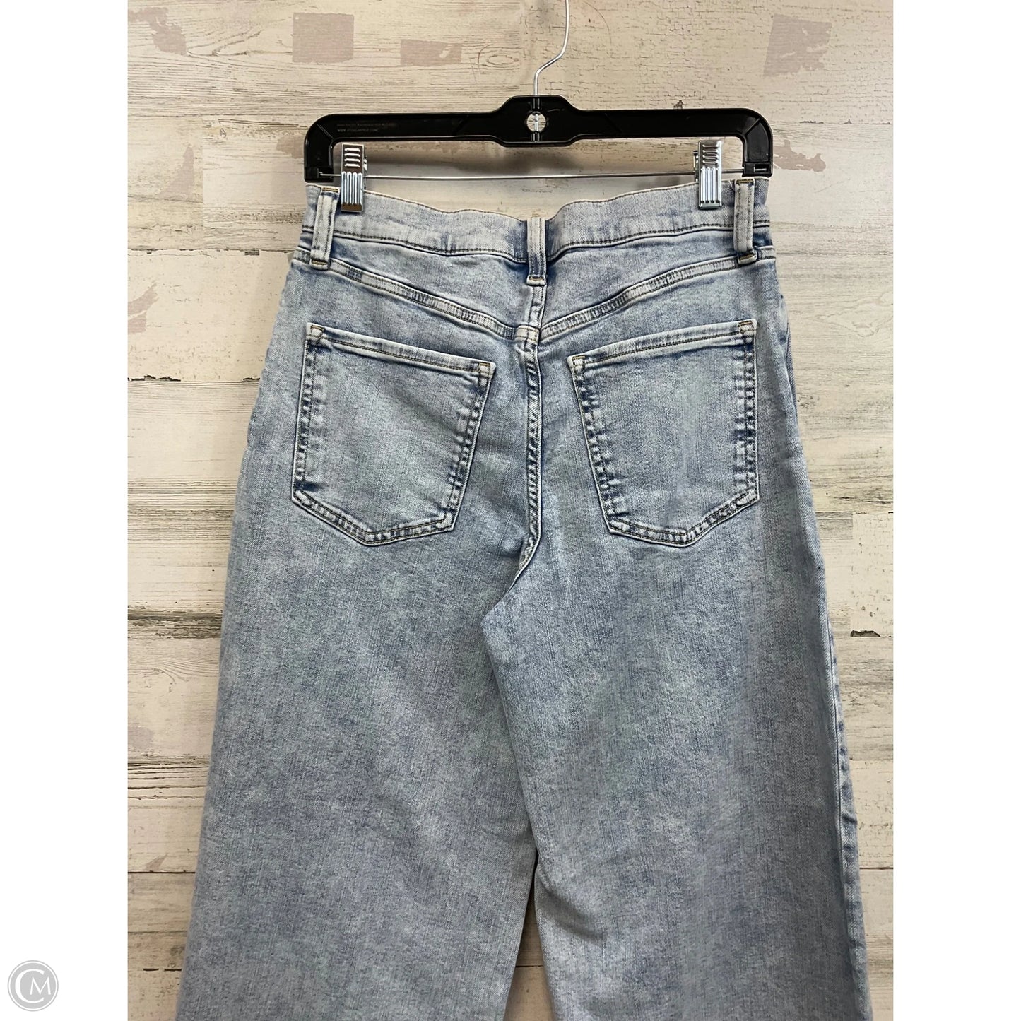 Jeans Wide Leg By Banana Republic In Blue Denim, Size: 6
