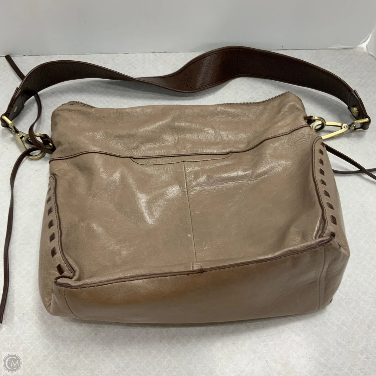 Handbag Leather By Hobo Intl, Size: Large
