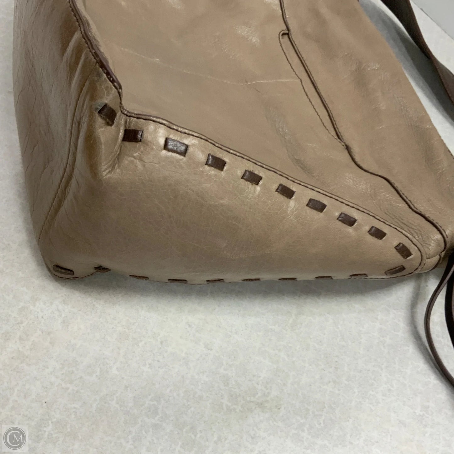 Handbag Leather By Hobo Intl, Size: Large