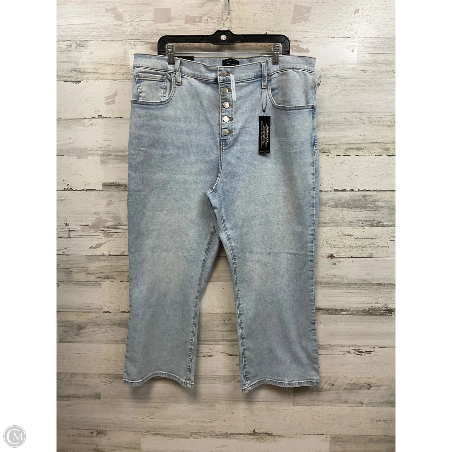 Jeans Boot Cut By Banana Republic In Blue Denim, Size: 20