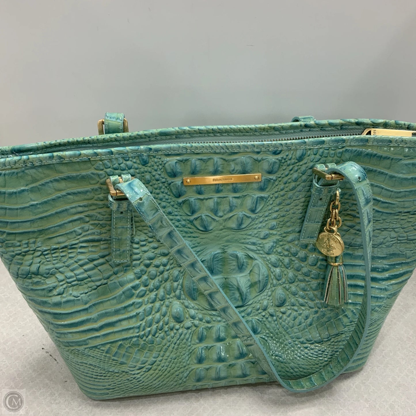 Handbag Designer By Brahmin, Size: Large